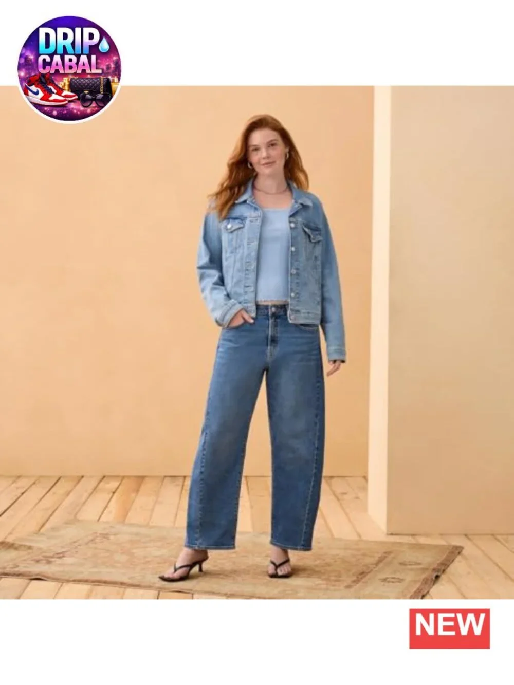 Heritage Barrel Jeans Mid Rise Stretch Denim Tapered Leg 27 Inseam